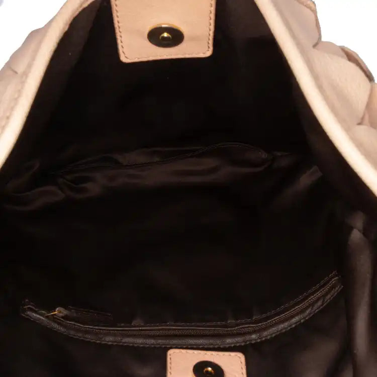 Saint Laurent Leather St Tropez Fish Scale Hobo