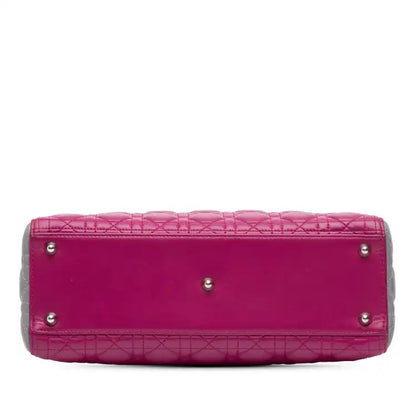 Dior Large Bicolor Lambskin Cannage Lady