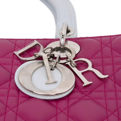 Dior Large Bicolor Lambskin Cannage Lady