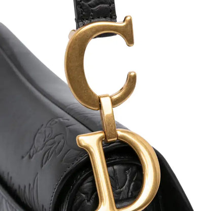 Dior Embossed Calfskin Jardin Botanique Saddle Bag