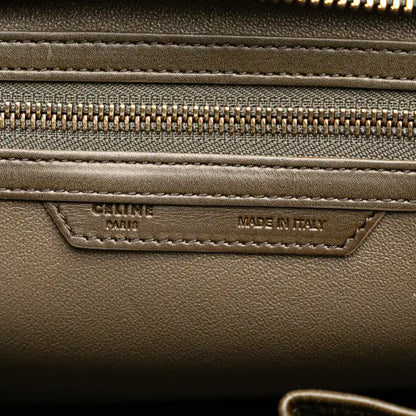Celine Micro Tricolor Leather Luggage Tote