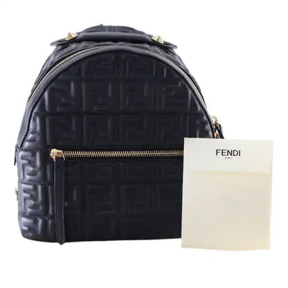 Fendi Mini Zucca Embossed Nappa By The Way Backpack