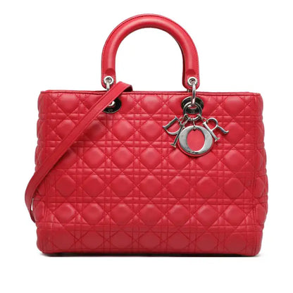Dior Large Lambskin Cannage Lady