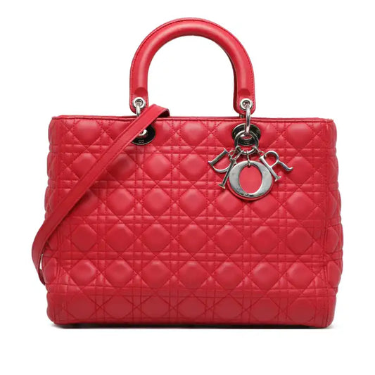 Dior Large Lambskin Cannage Lady