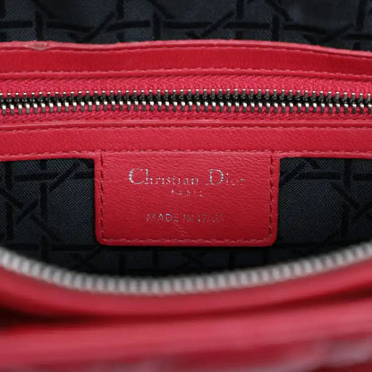 Dior Large Lambskin Cannage Lady