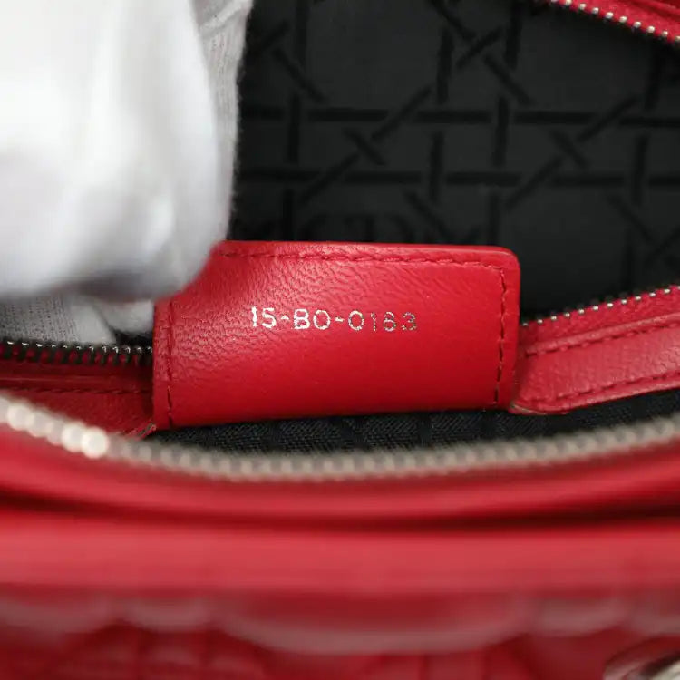 Dior Large Lambskin Cannage Lady