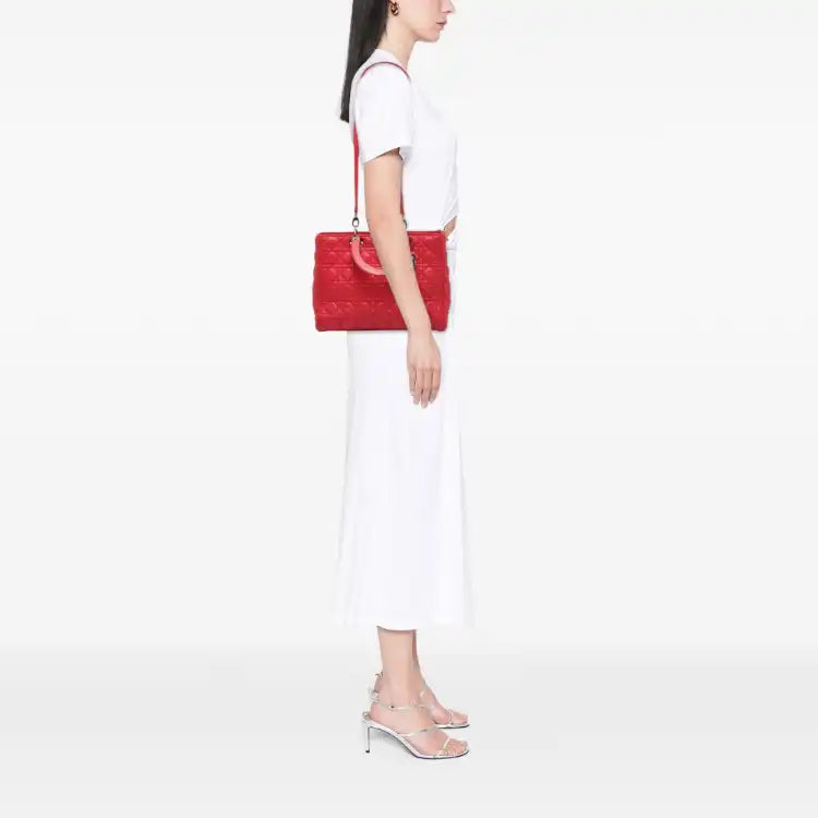 Dior Large Lambskin Cannage Lady