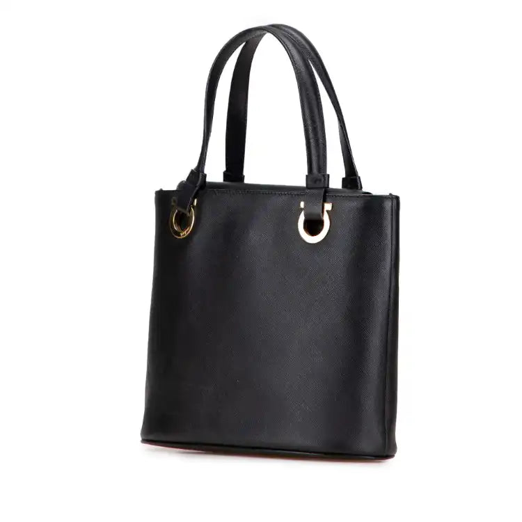 Ferragamo Leather Gancini Handbag