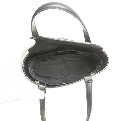 Ferragamo Leather Gancini Handbag