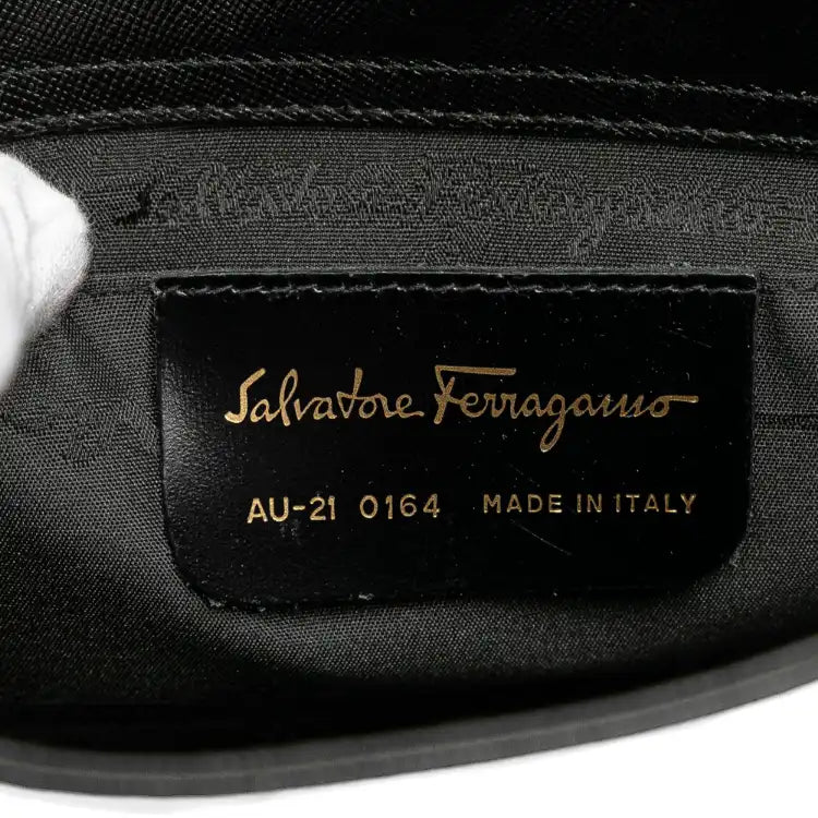 Ferragamo Leather Gancini Handbag