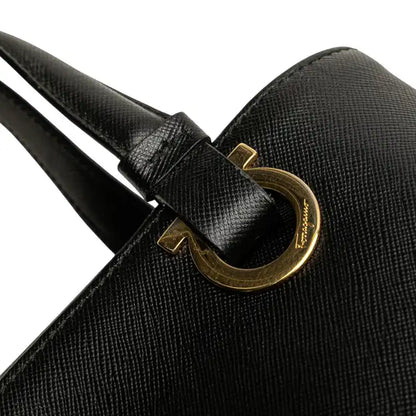 Ferragamo Leather Gancini Handbag