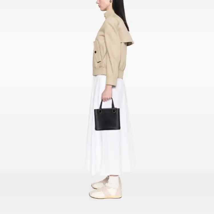 Ferragamo Leather Gancini Handbag