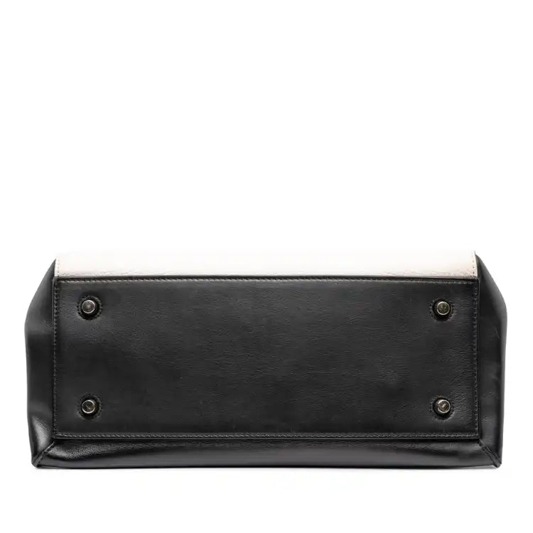 Celine Medium Bicolor Leather Edge Handbag
