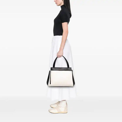 Celine Medium Bicolor Leather Edge Handbag