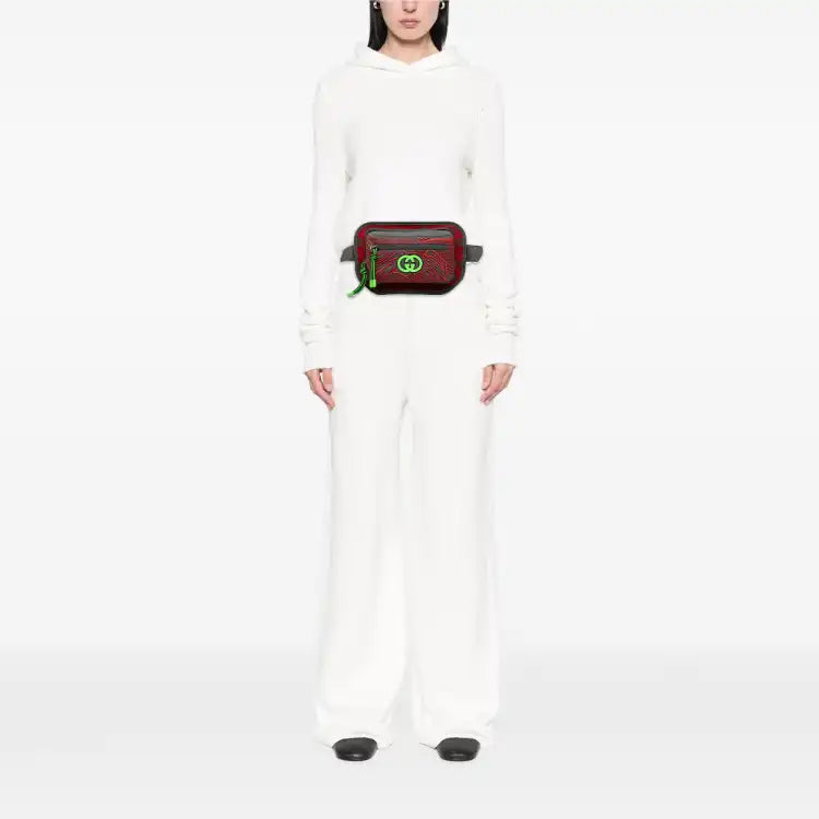 Gucci GG Nylon and Rubber Belt Bag