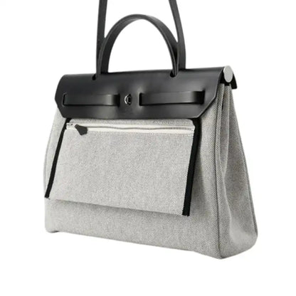 Hermès Toile and Vache Hunter Pegase Pop Herbag Zip 31
