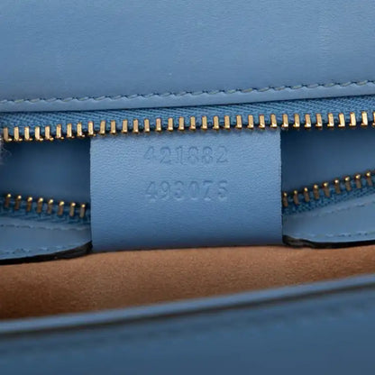Gucci Small Leather Sylvie Web Satchel