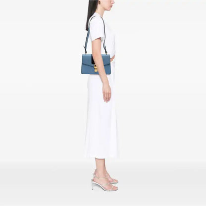 Gucci Small Leather Sylvie Web Satchel
