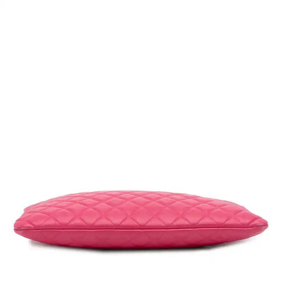 Chanel Large Quilted Lambskin O Case Clutch