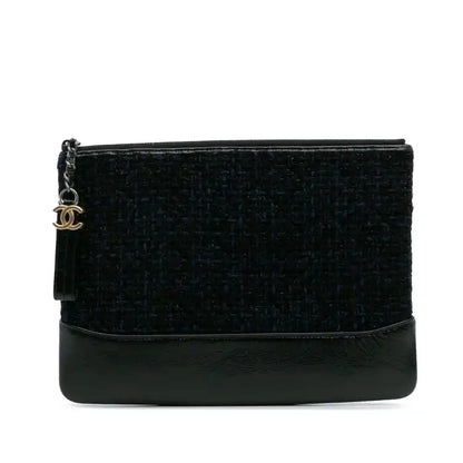 Chanel Medium Tweed and Calfskin Gabrielle O Case Clutch
