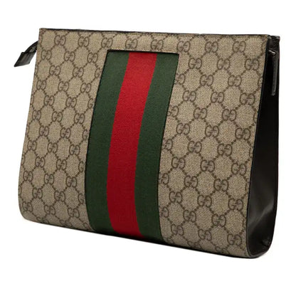 Gucci GG Supreme Web Clutch