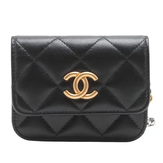 Chanel Mini Quilted Goatskin Punk Essentials Chain Flap Belt Bag