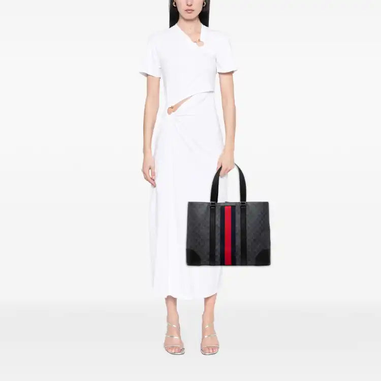 Gucci Large GG Supreme Web Tote