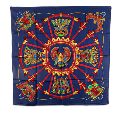 Hermès Scarabees Et Pectoraux Silk Scarf