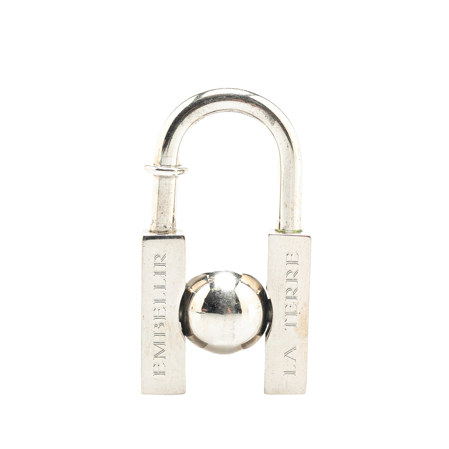 Hermès Palladium Plated LHomme Peut Embellir La Terre Cadena Lock