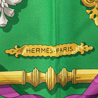 Hermès Ferronnerie Printed Silk Scarf