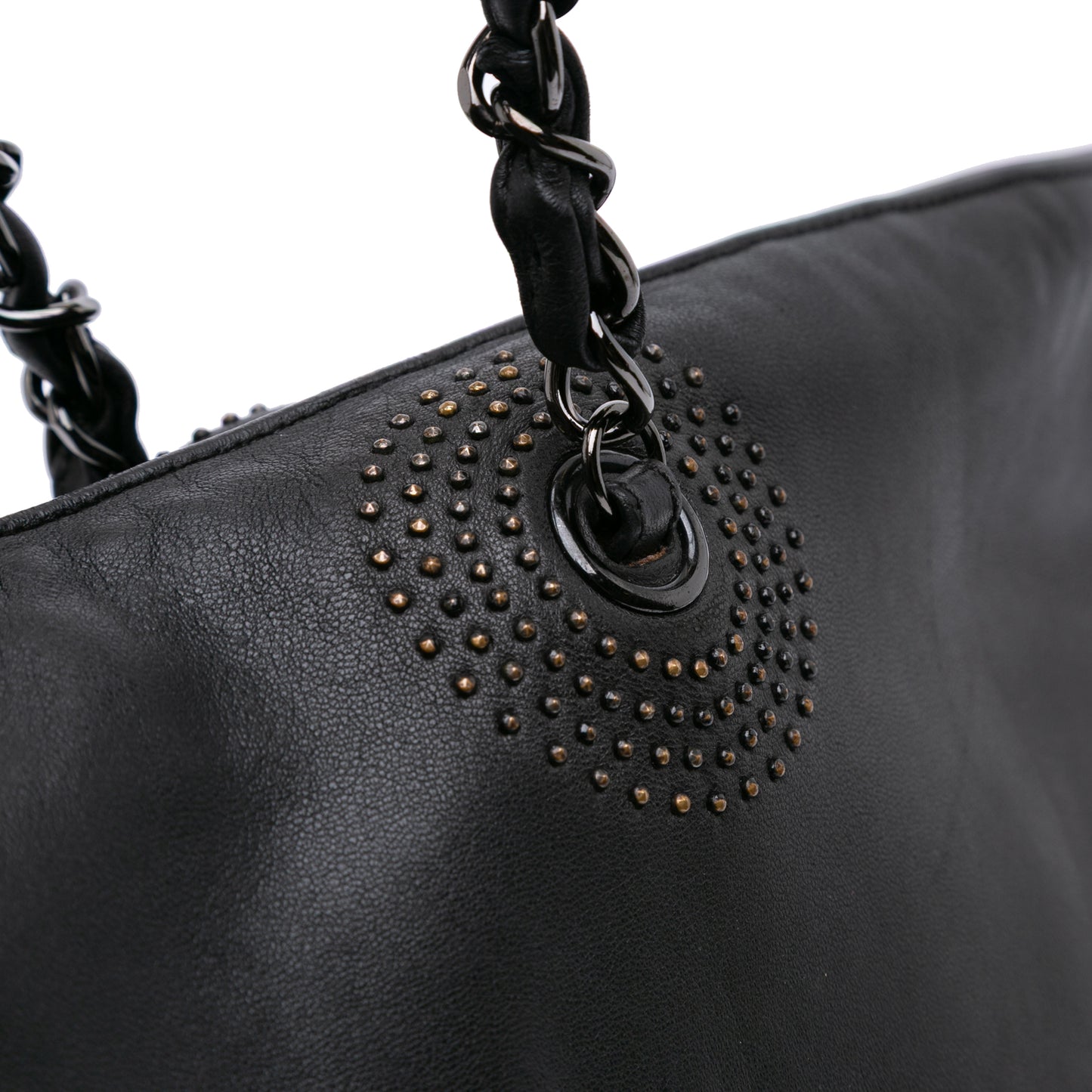 Chanel CC Lambskin Studded Bonbons Tote