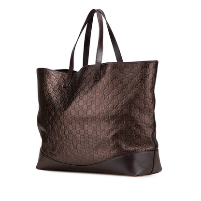 Gucci Large Metallic Guccissima Tote