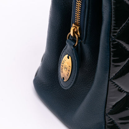 Chanel Paris Salzburg Patent and Goatskin CC Eyelet Tote
