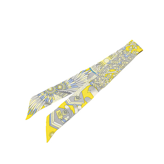 Hermès La Source de Pegase Silk Twilly Scarf