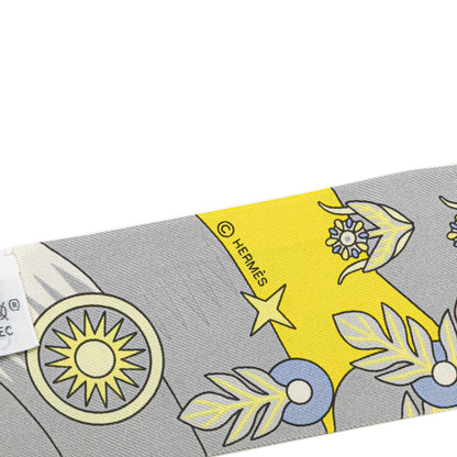 Hermès La Source de Pegase Silk Twilly Scarf