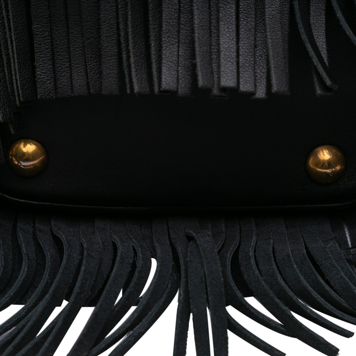 Saint Laurent Small Calfskin Emmanuelle Fringe Bucket Bag