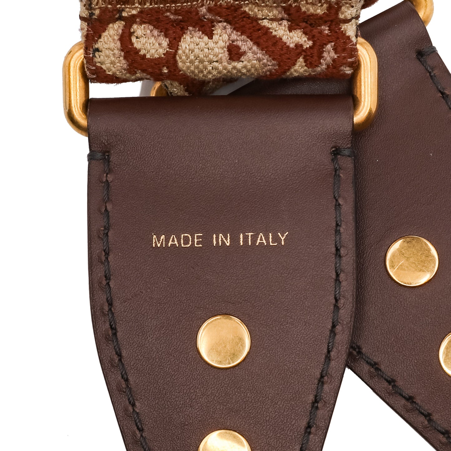 Dior Studded Oblique Bag Strap