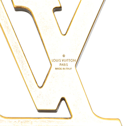 Louis Vuitton Gold Plated LV Flag Key Ring and Bag Charm