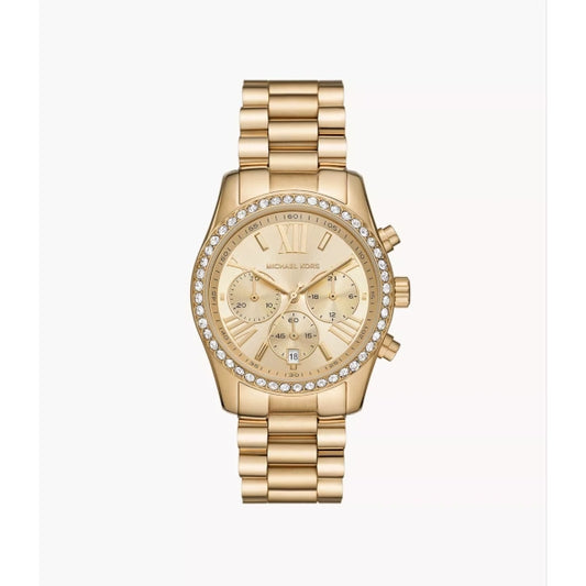 Michael Kors Lexington Chronograph Gold-Tone Women's Watch