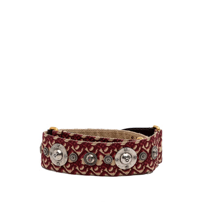 Dior Studded Oblique Canvas Bag Strap