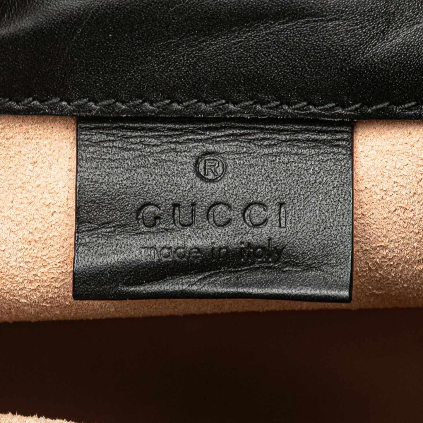 Gucci Mini Suede and Patent Web Ophidia Bucket Bag