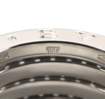 Bvlgari 18K White Gold and Blue Topaz B.Zero1 Three Band Ring
