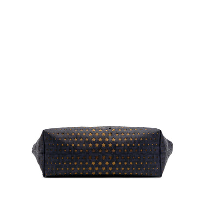 Fendi Medium Coated Canvas Laser Cut Star Roll Tote