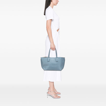 LOEWE Embossed Anagram Leather T Shopper Tote