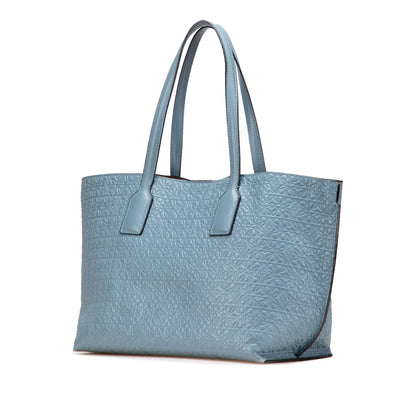 LOEWE Embossed Anagram Leather T Shopper Tote