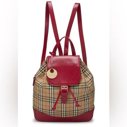 Burberry Haymarket Check Canvas Backpack
