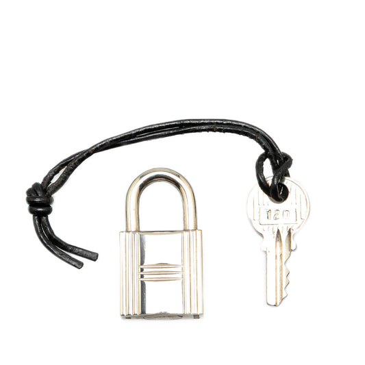 Hermès Palladium Plated Cadena Lock and Key