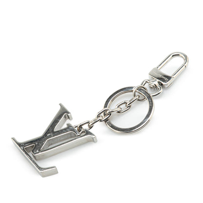 Louis Vuitton Stainless Steel LV Initials Key Holder And Bag Charm
