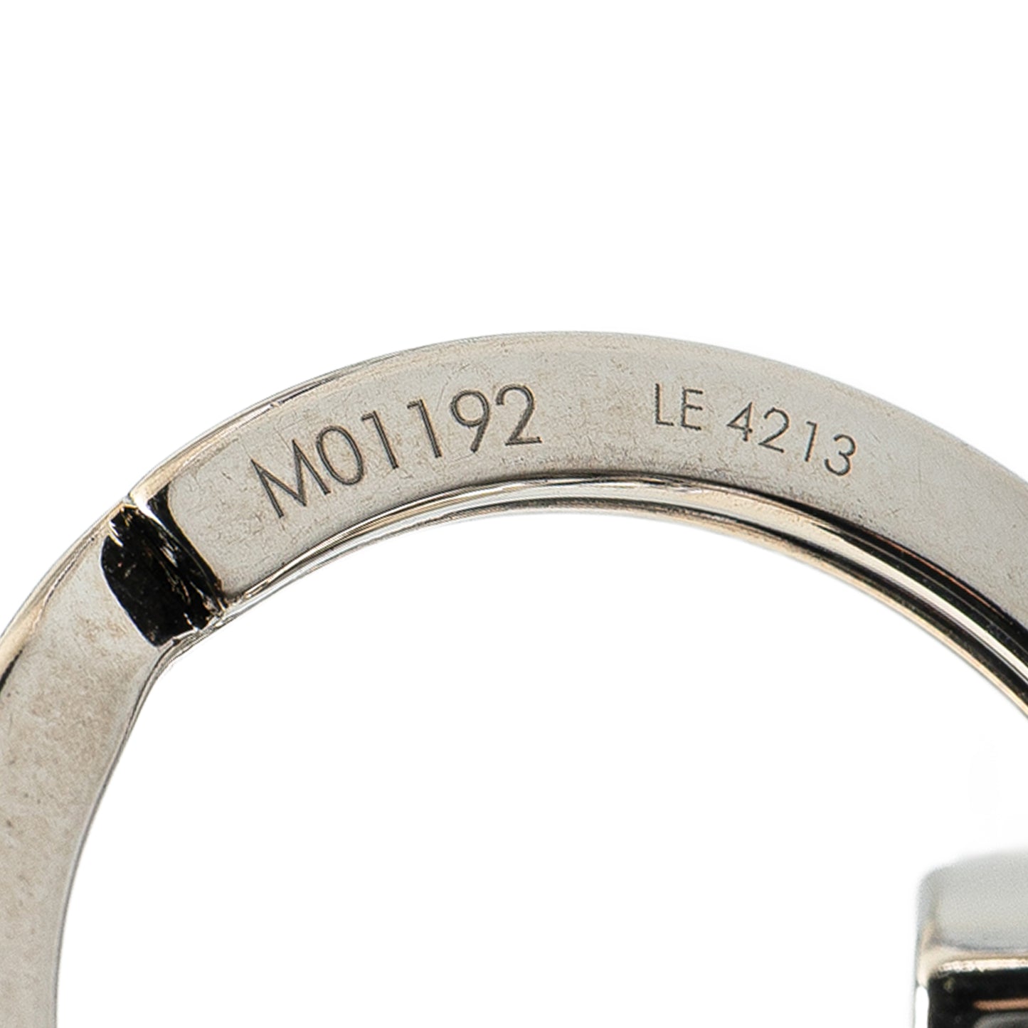 Louis Vuitton Stainless Steel LV Initials Key Holder And Bag Charm