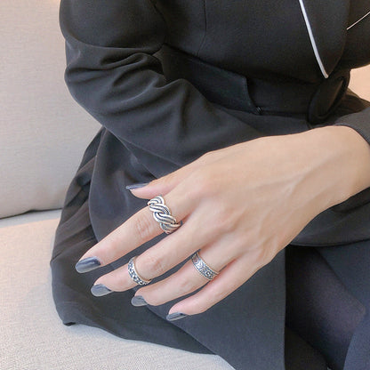 Vintage Olive Leaves New 925 Sterling Silver Adjustable Ring